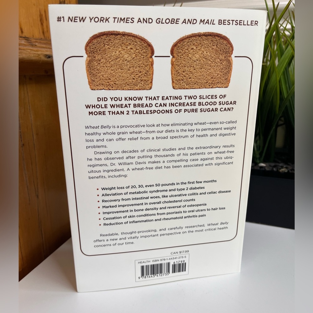Wheat Belly softcover book William Davis MD weight loss diabetes celiac health - Picture 2 of 5